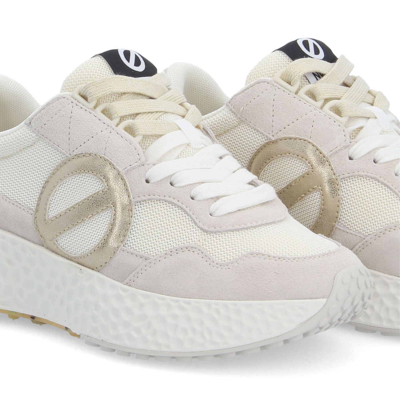 CARTER JOGGER W - SUEDE/KNIT/SUED - BIANCO/BIANCO SPORCO